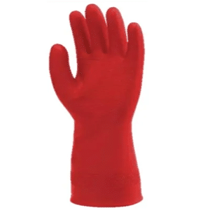 GUANTES DE JEBE CALIBRE 35 (ROJO)