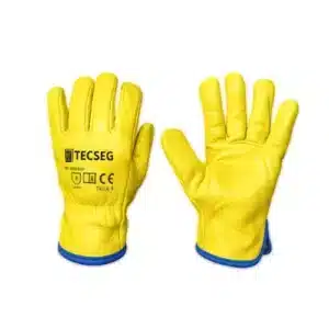 Guante badana amarillo Tecseg