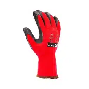 Guante hilo rojo palma latex SPRO