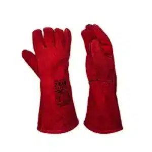 Guante rojo para soldar Zeus
