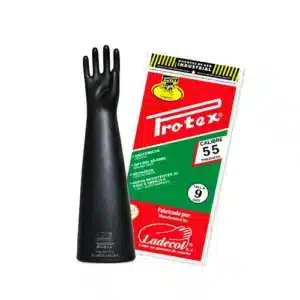 Guante de jebe cal 55 de 24" Protex