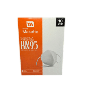 Mascarilla KN 95 blanca Maketto