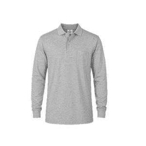 Polo pique lacoste manga larga 30 al 1 plomo